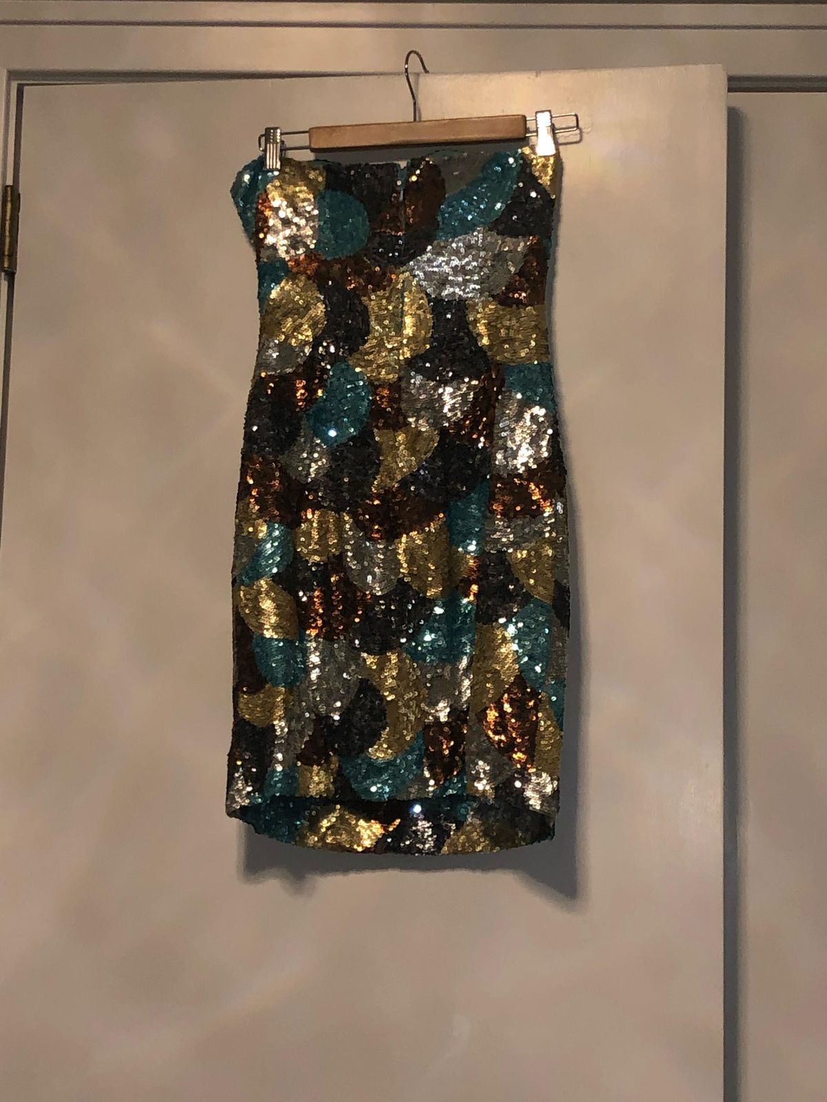 Jovani Size 2 Homecoming Strapless Multicolor Cocktail Dress on Queenly