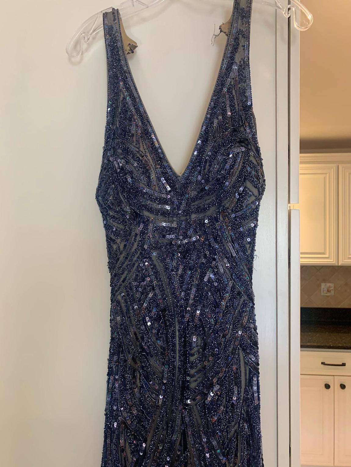 Size 8 Navy Blue Mermaid Dress on Queenly