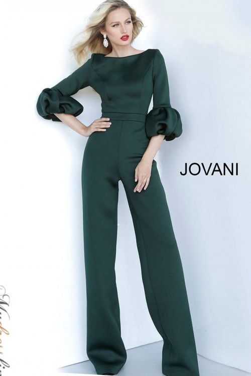 Style 1227 Jovani Size 8 White Formal Jumpsuit on Queenly