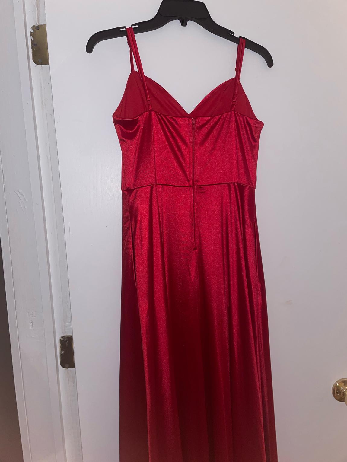 Size 6 Pageant Red A-line Dress on Queenly