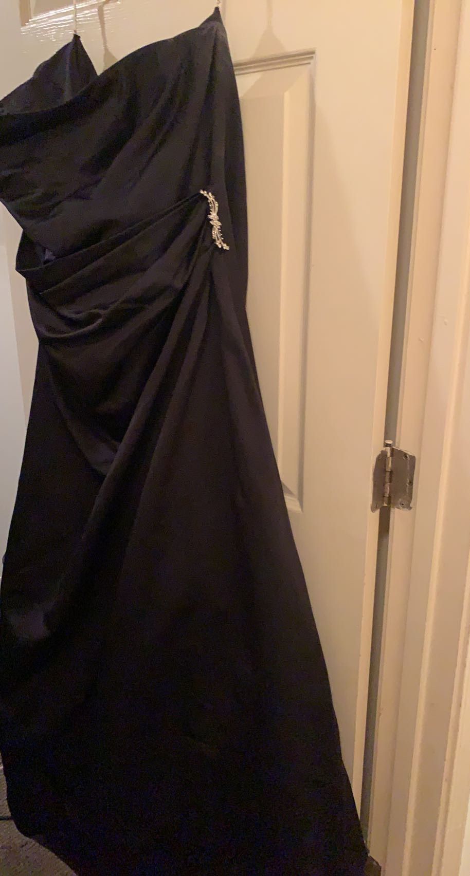 Plus Size 24 Prom Black Ball Gown on Queenly