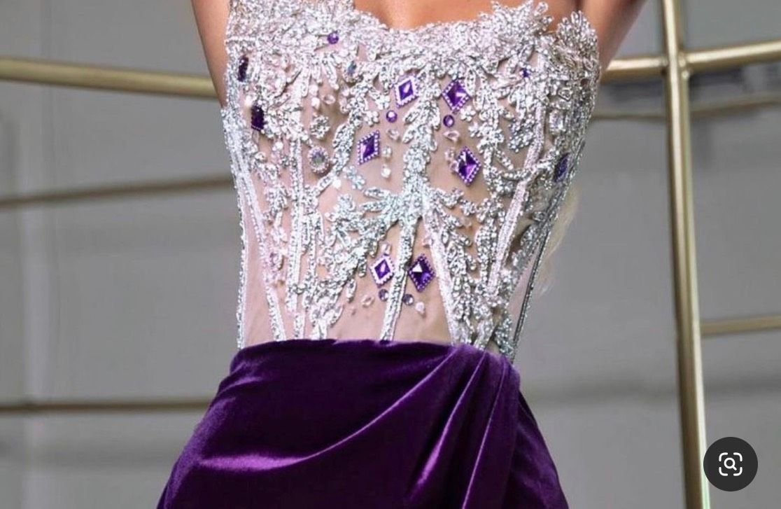Size 2 Purple Mermaid Dress on Queenly
