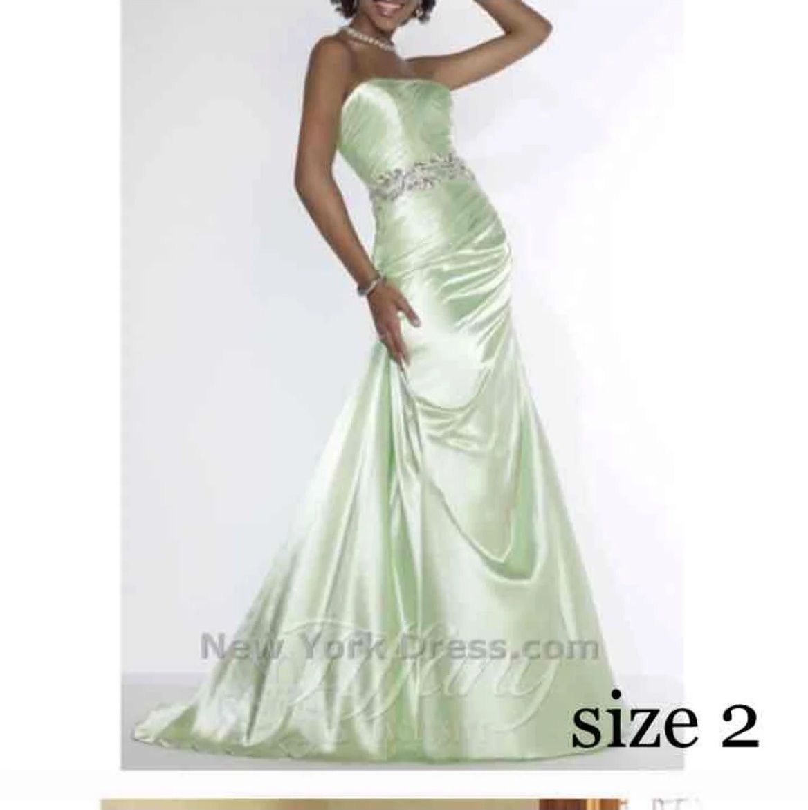 Size 00 Pageant Green Floor Length Maxi on Queenly