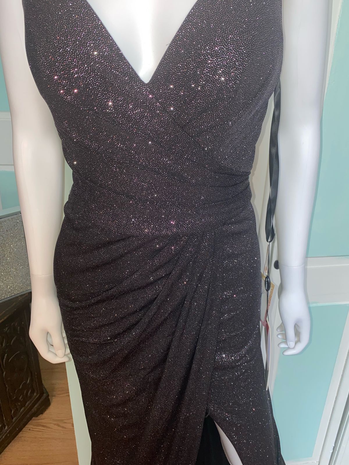 Clarisse Size 8 Prom Black A-line Dress on Queenly