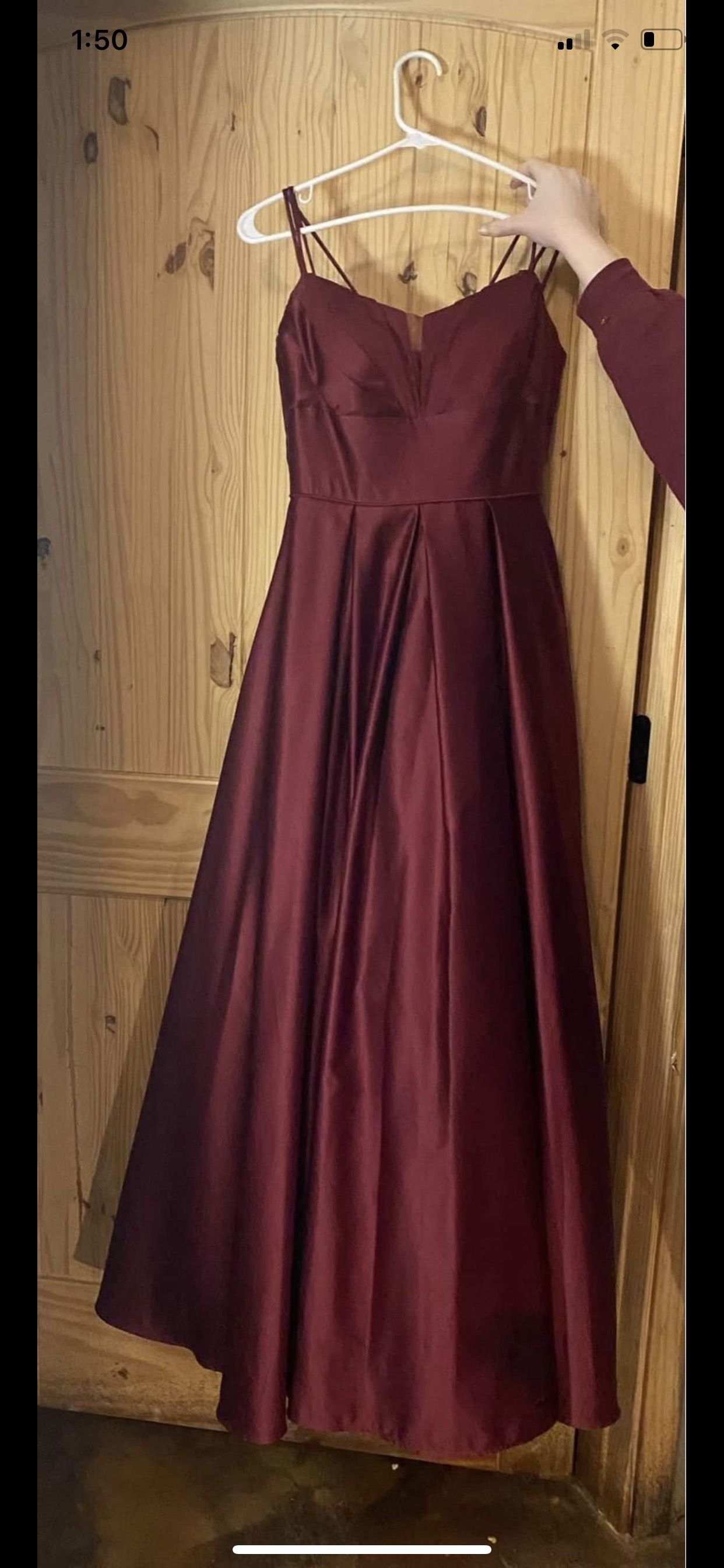 Size 6 Red Dress With Train on Queenly
