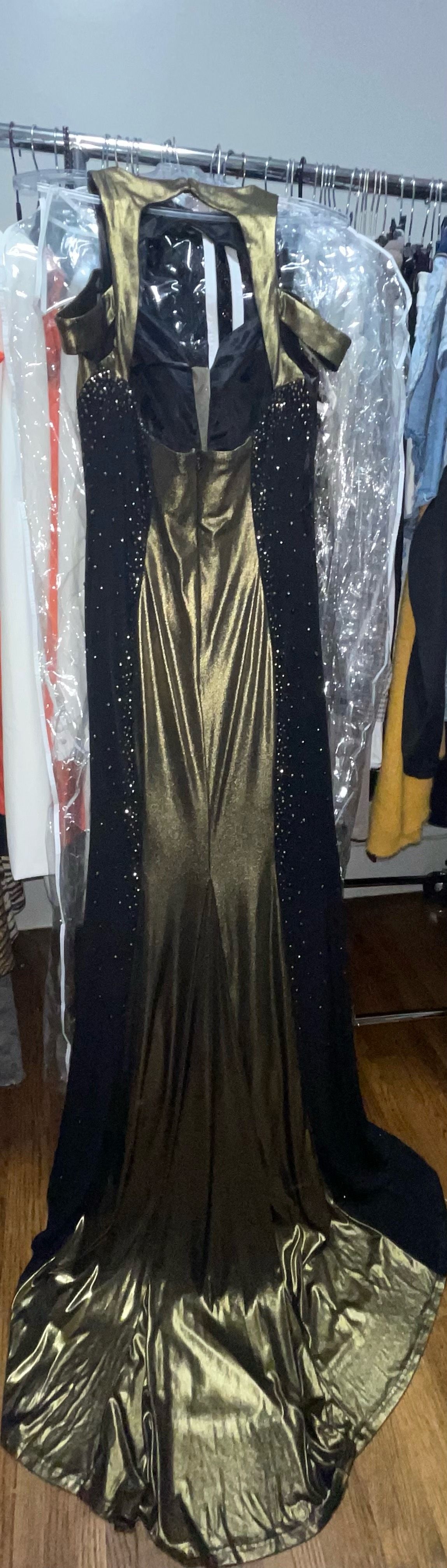 Johnathan Kayne Size 12 Gold Mermaid Dress on Queenly