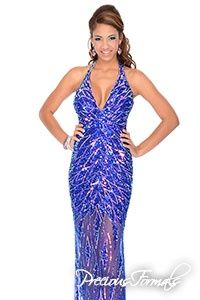 Style 8443 Precious Formals Size 10 Multicolor Mermaid Dress on Queenly