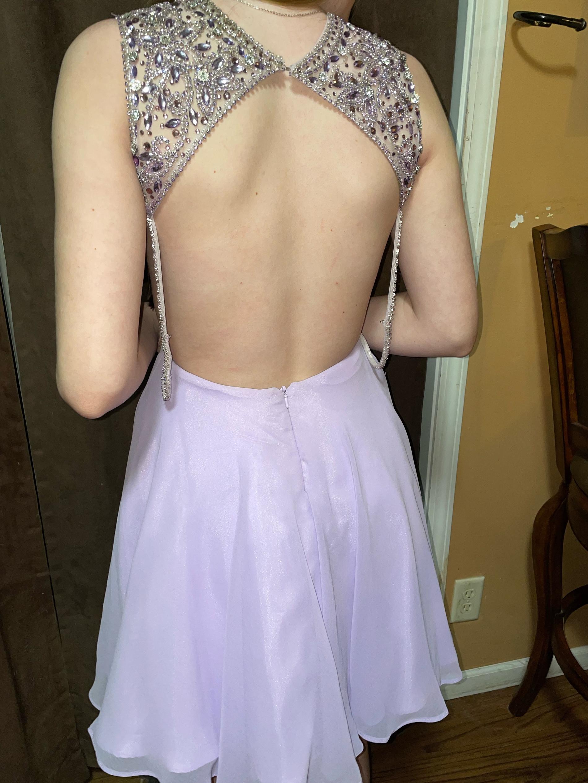 Ellie Wilde Size 0 Prom Purple Cocktail Dress on Queenly