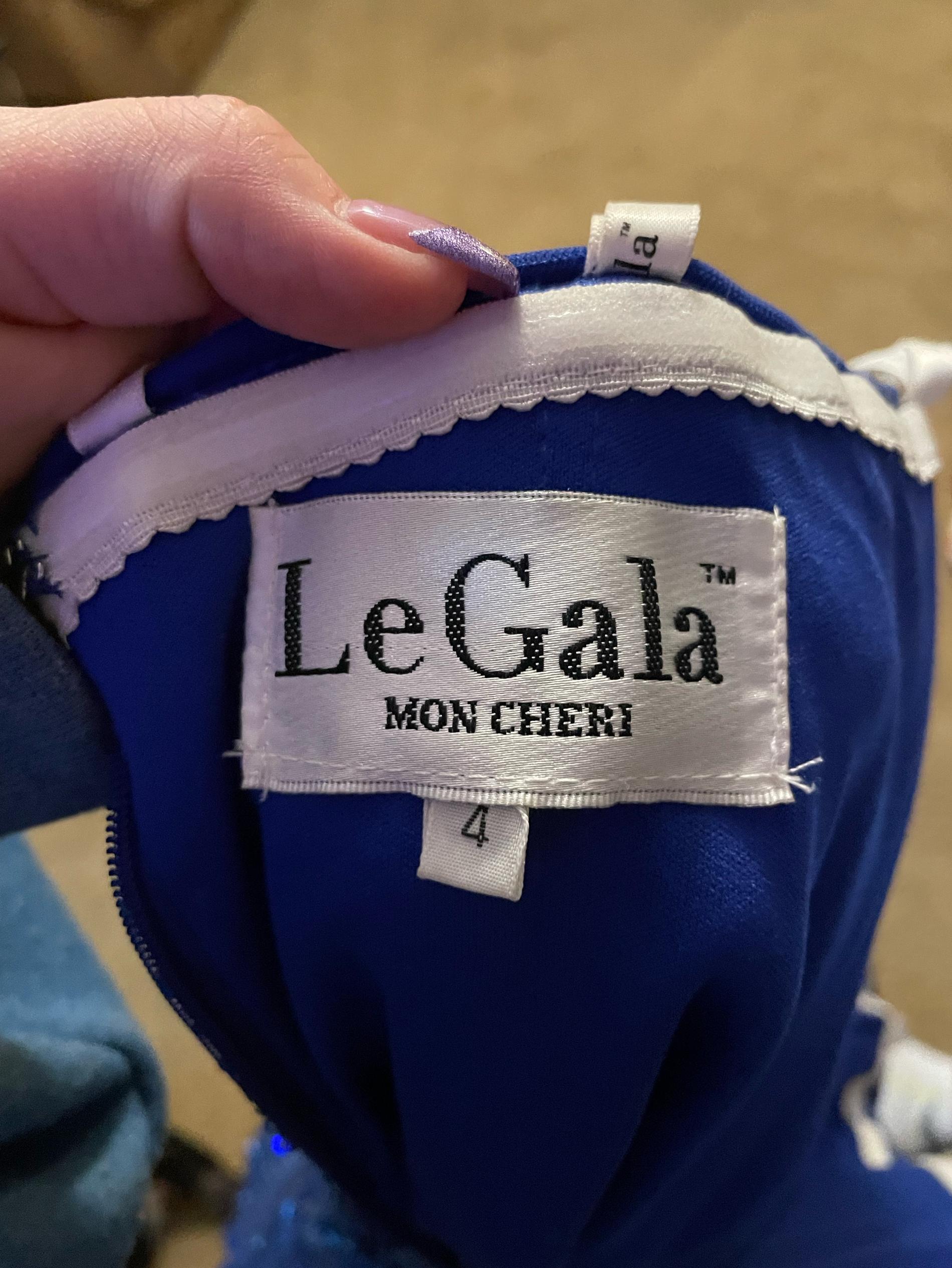 LeGaba MON CHERI Size 4 Prom Blue Cocktail Dress on Queenly