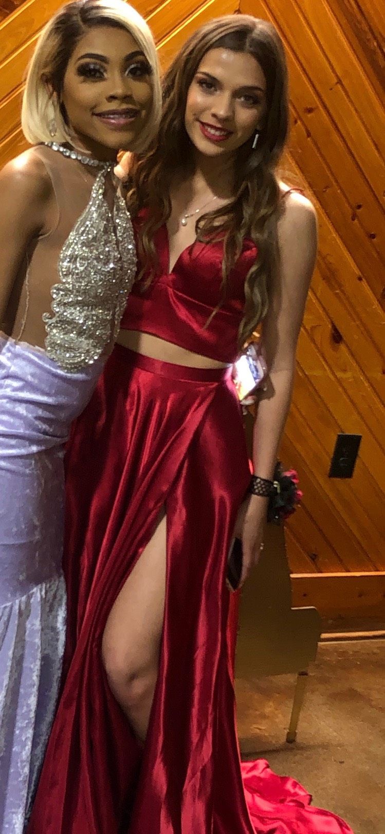 Sherri Hill Size 4 Prom Red Side Slit Dress on Queenly