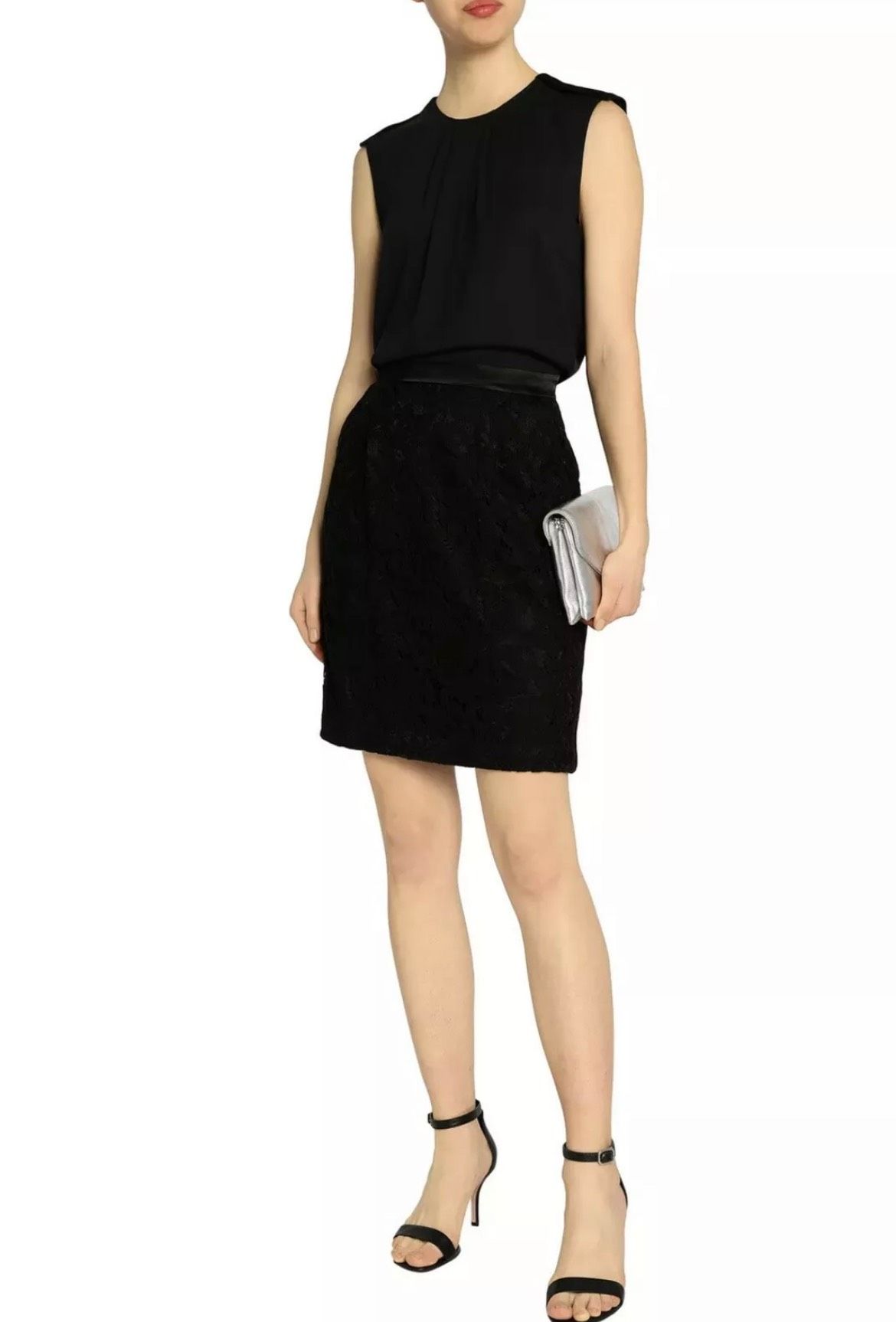 Malene Birger Size 4 Lace Black Cocktail Dress on Queenly
