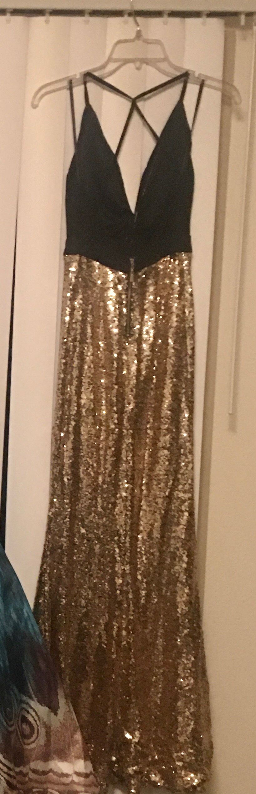 Size 2 Prom Gold Mermaid Dress on Queenly