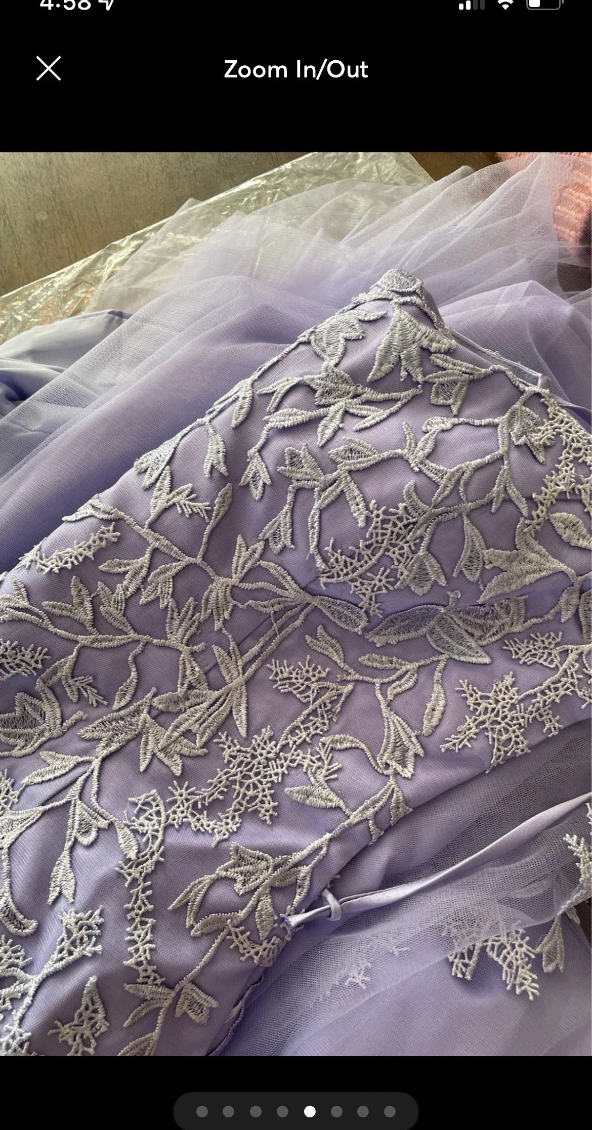 Size 2 Prom Lace Purple Mermaid Dress on Queenly