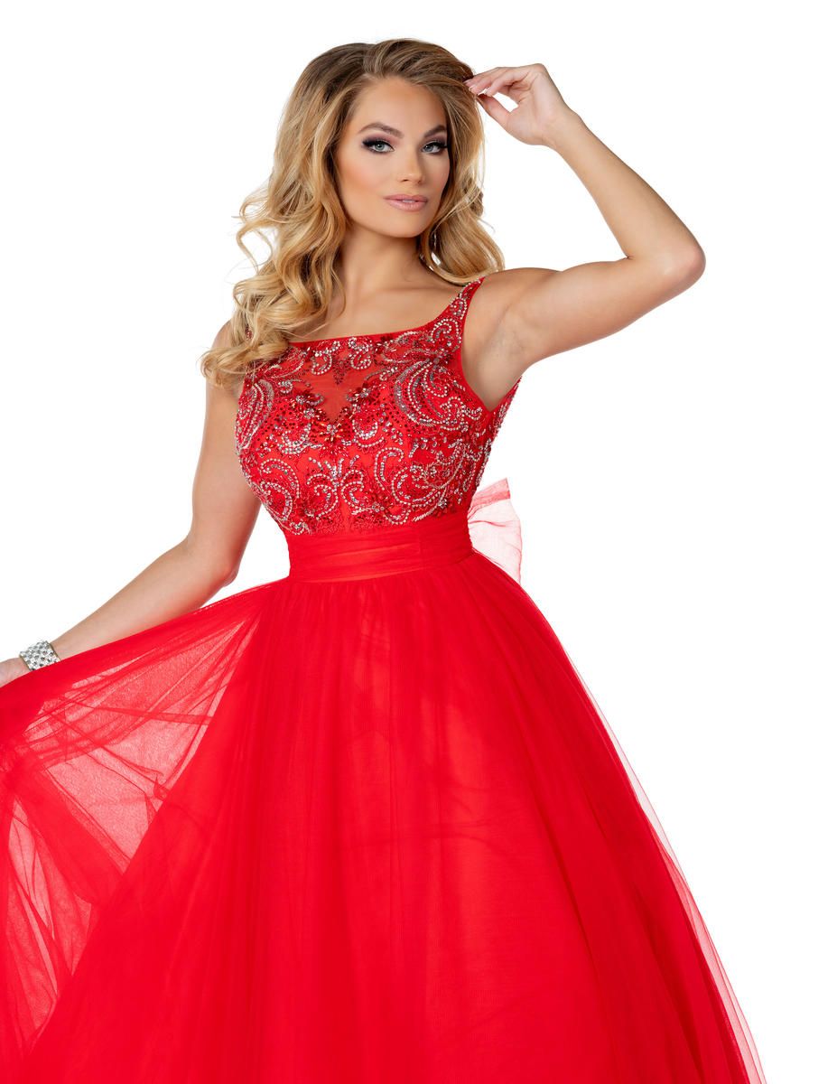 Style E1101 Envious Couture Size 4 Prom Red Cocktail Dress on Queenly