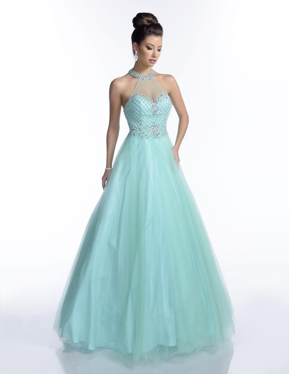 Style 16055 Envious Couture Size 12 Pageant Light Green Ball Gown on Queenly
