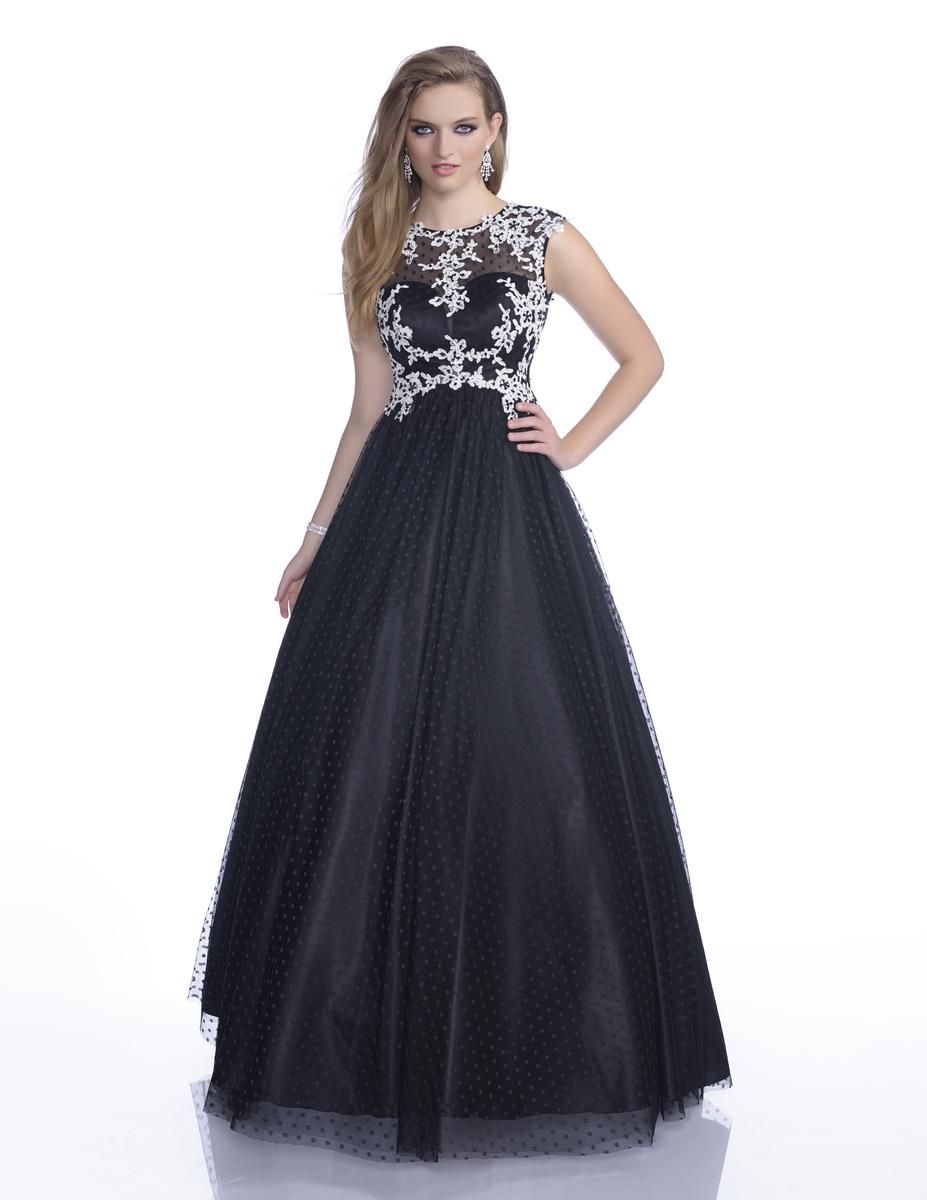 Style 16208 Envious Couture Size 12 Lace Black Ball Gown on Queenly