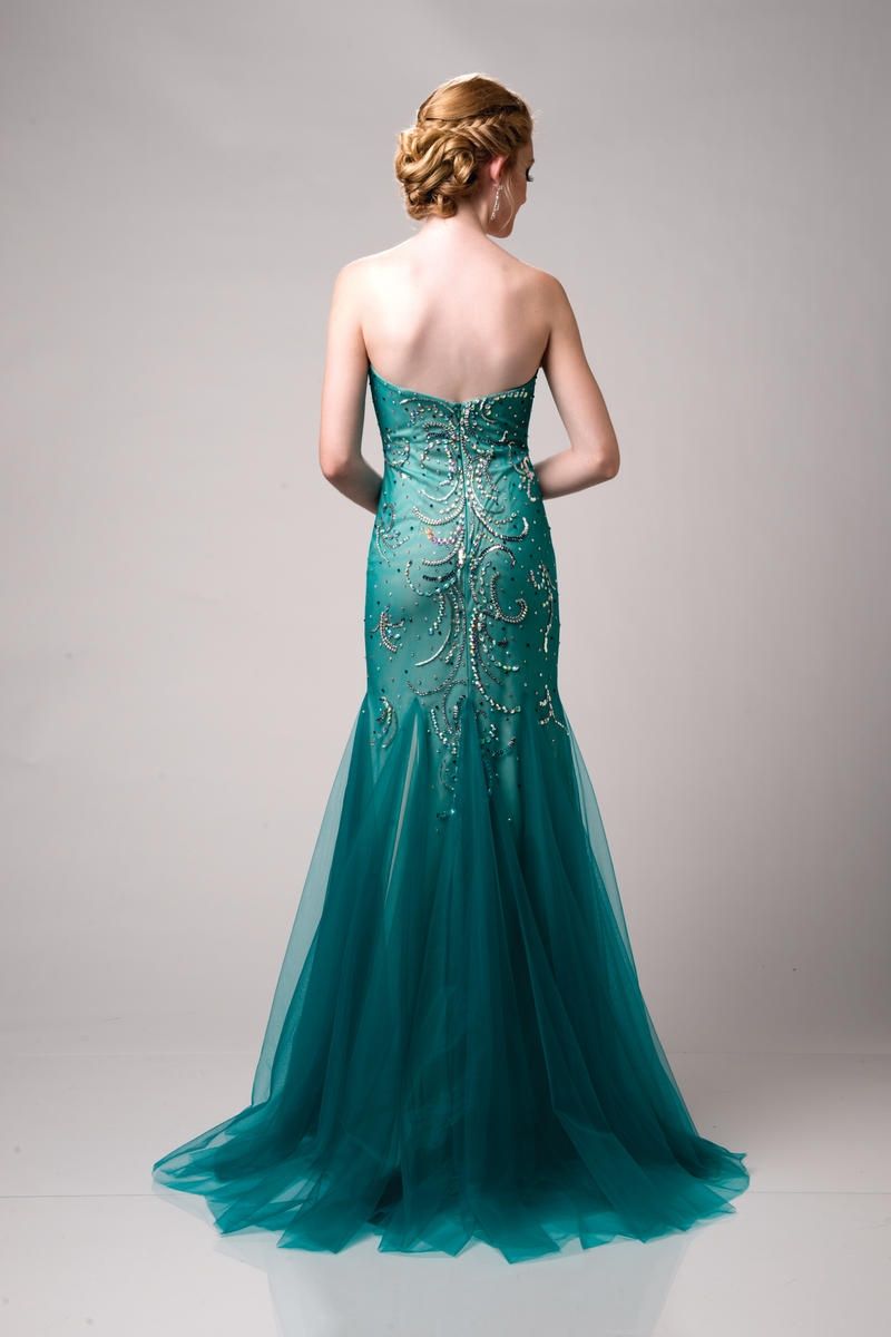 Style 15088 Envious Couture Size 10 Green Mermaid Dress on Queenly