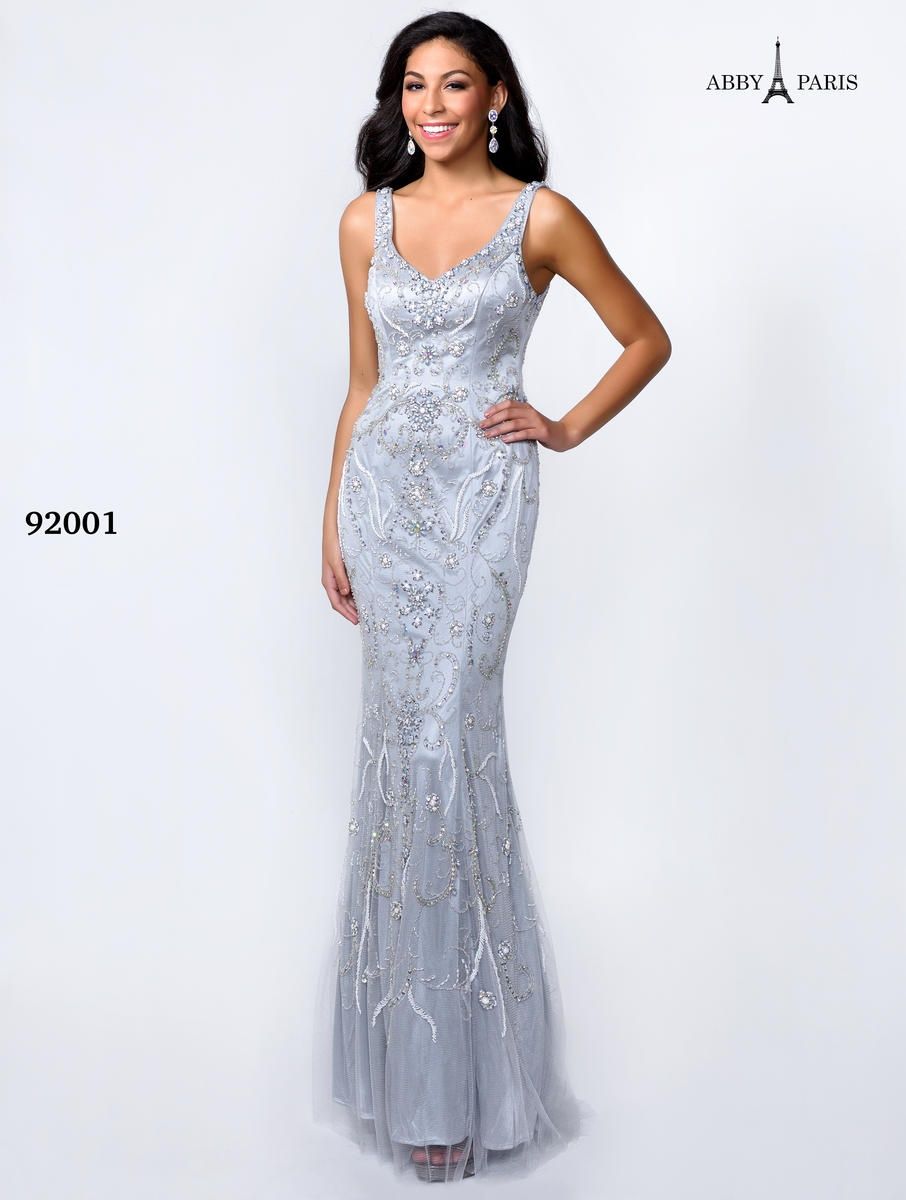 Style 92001 Lucci Lu Size 10 Prom Sequined Silver Mermaid Dress on Queenly