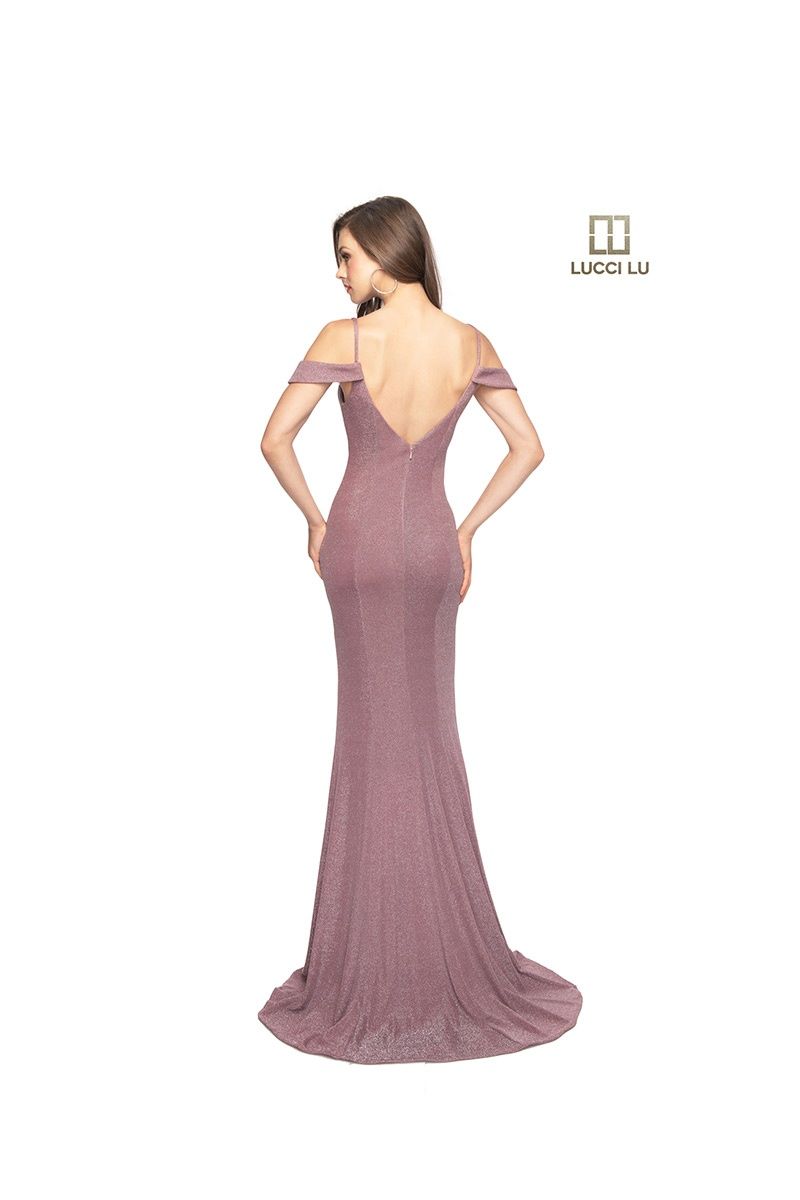 Style 28027 Lucci Lu Size 6 Purple Floor Length Maxi on Queenly