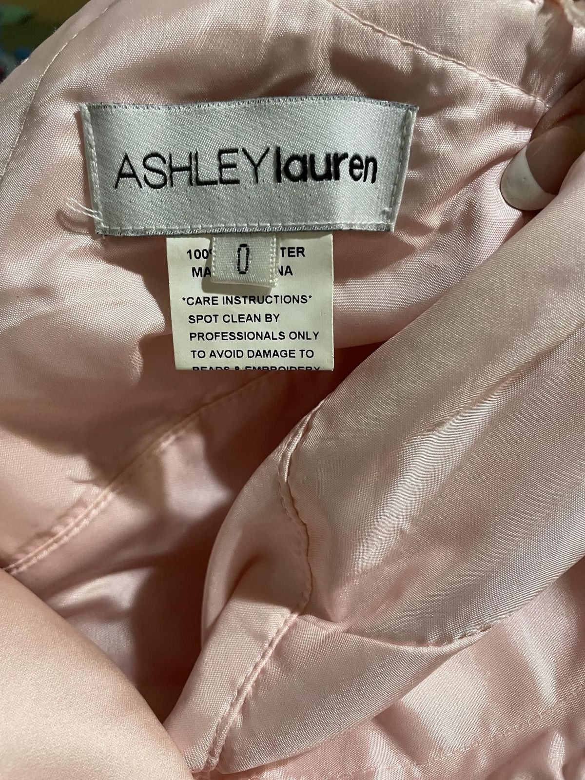 Ashley Lauren Size 0 Homecoming Light Pink Cocktail Dress on Queenly
