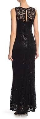 Marina Size 14 Lace Black Floor Length Maxi on Queenly