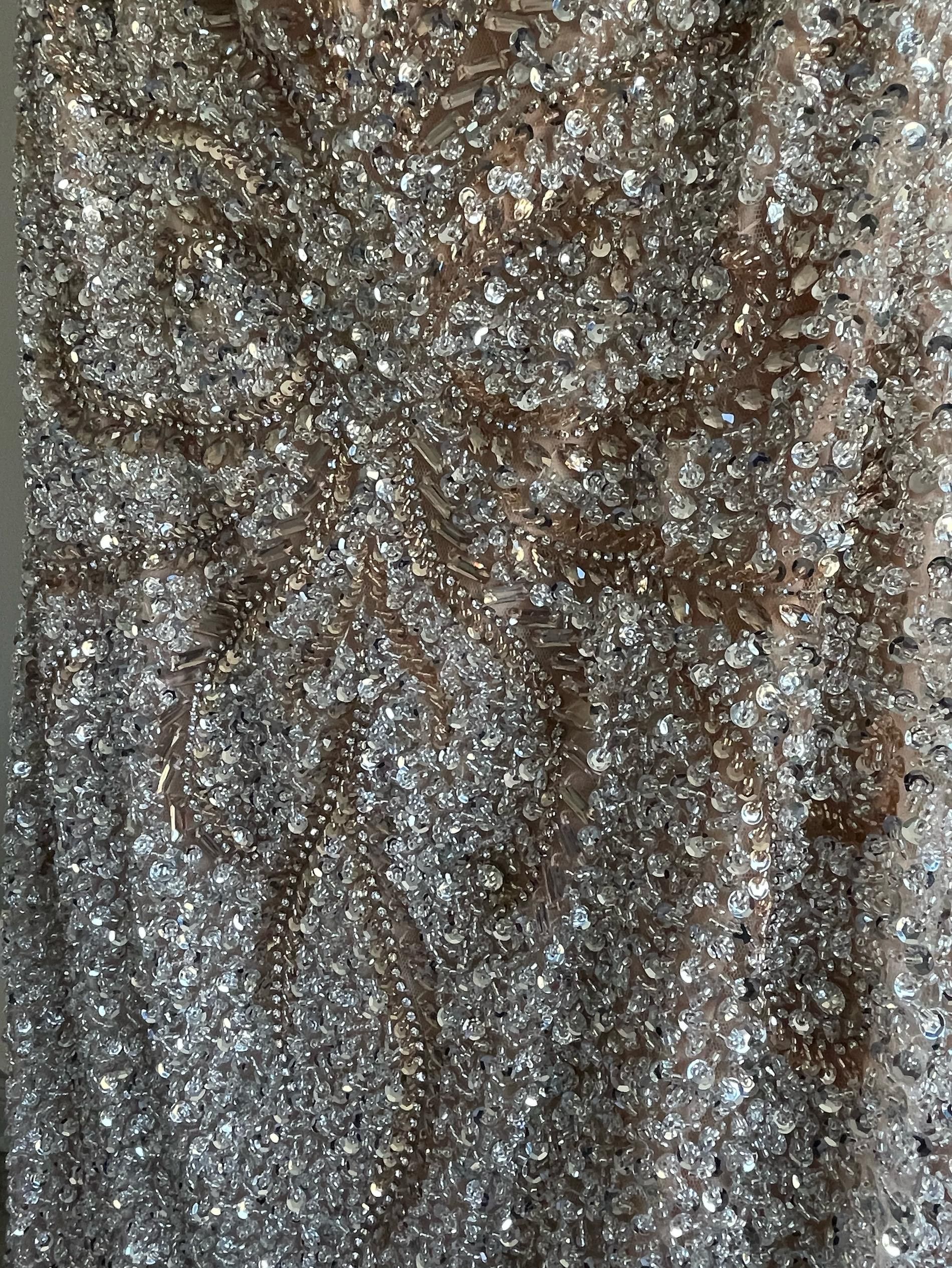 Size 10 Prom Silver Mermaid Dress on Queenly