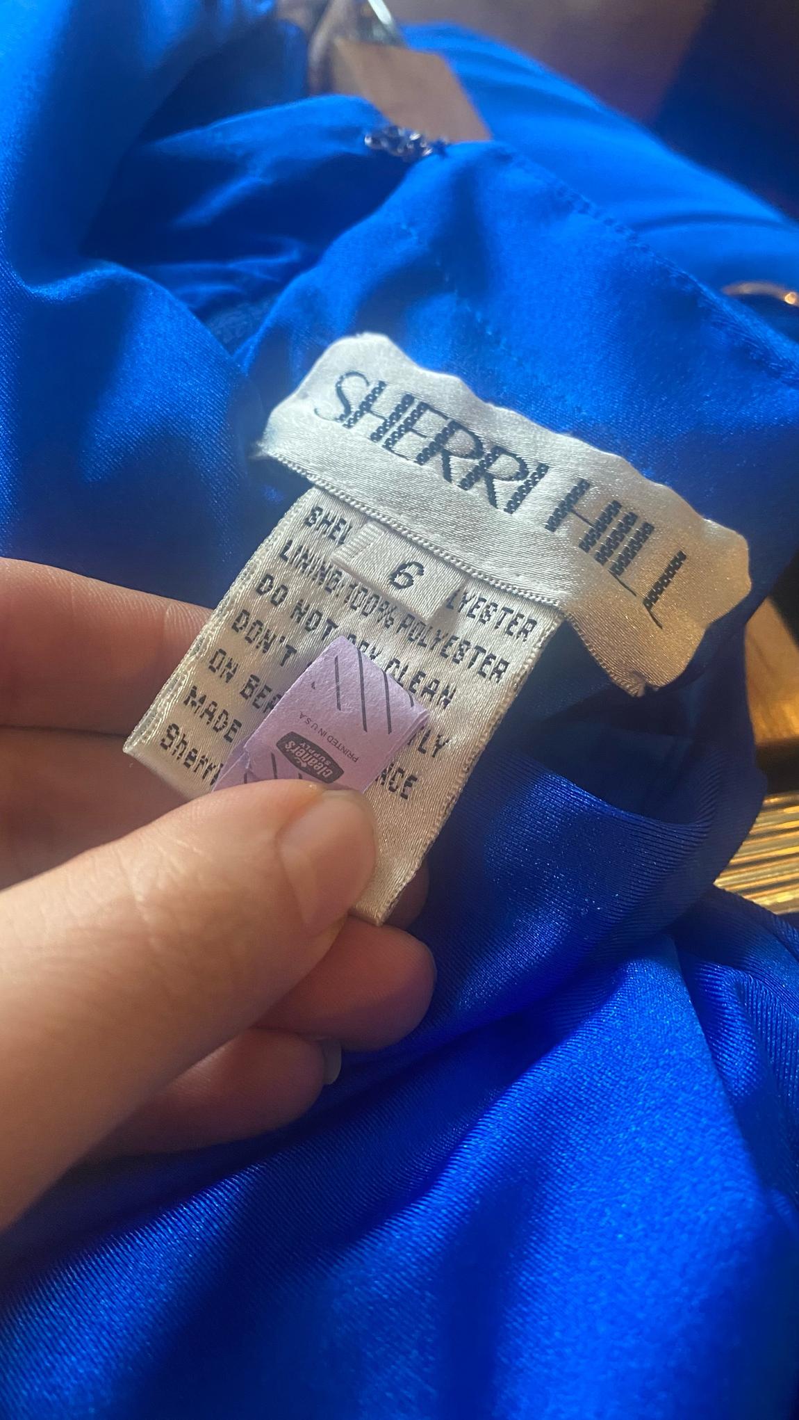 Sherri Hill Size 6 Royal Blue Floor Length Maxi on Queenly