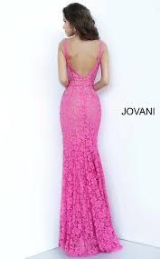 Jovani Size 2 Prom Plunge Lace Light Pink Floor Length Maxi on Queenly