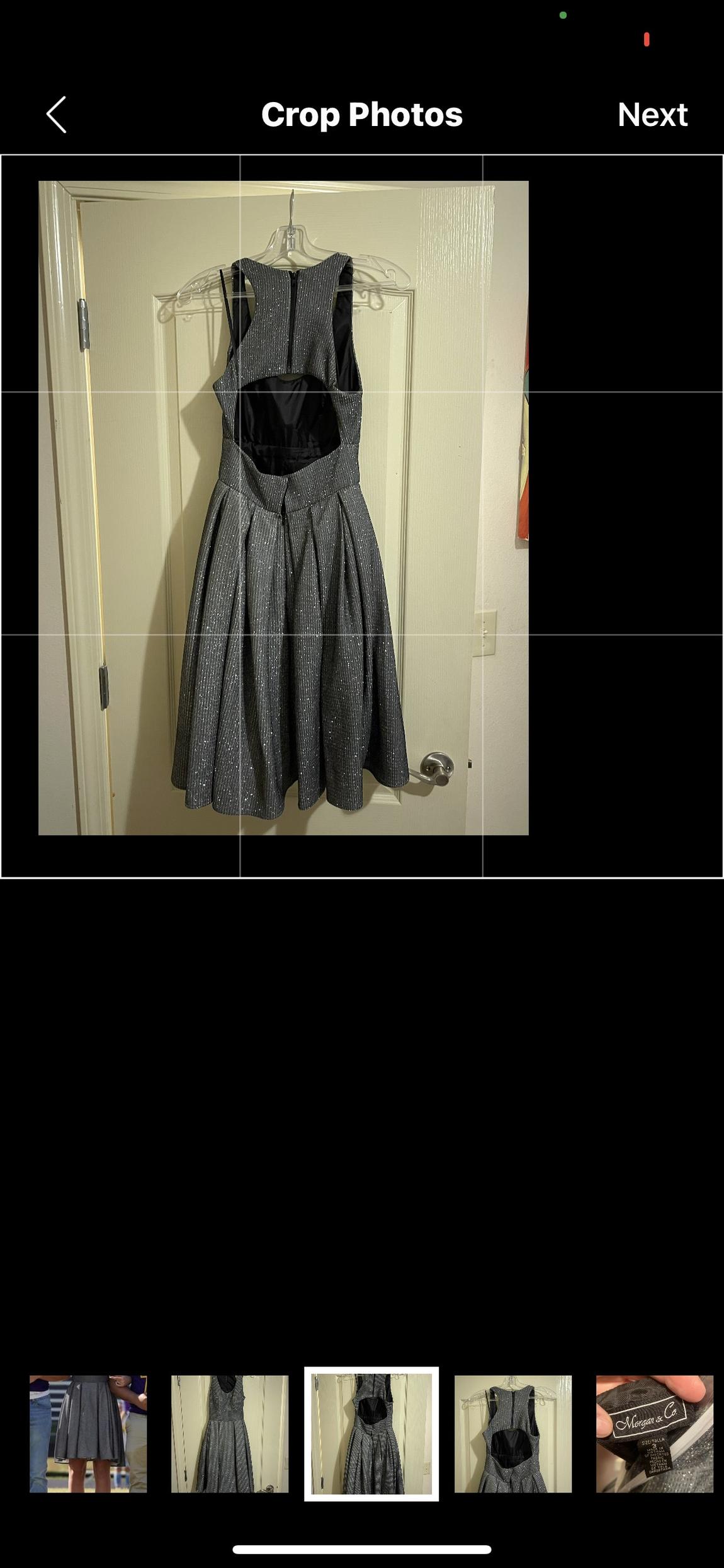 Morgan and Co Girls Size 3 Prom Silver A-line Dress on Queenly