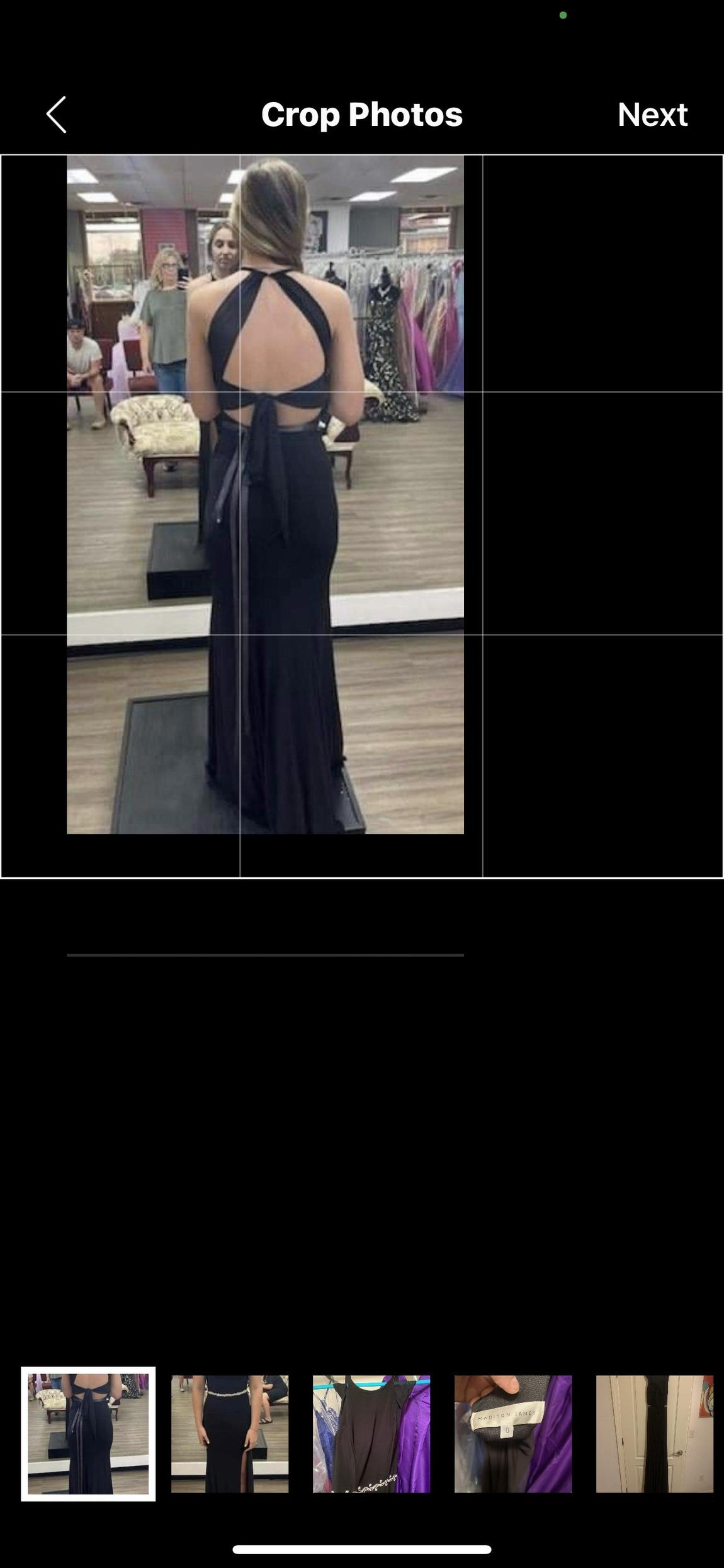 Madison James Size 0 Prom Black Side Slit Dress on Queenly
