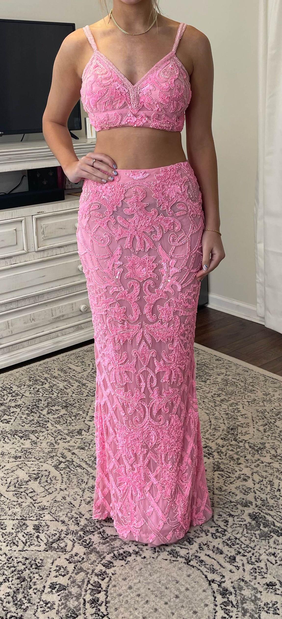 Sherri Hill Size 2 Bridesmaid Hot Pink Floor Length Maxi on Queenly