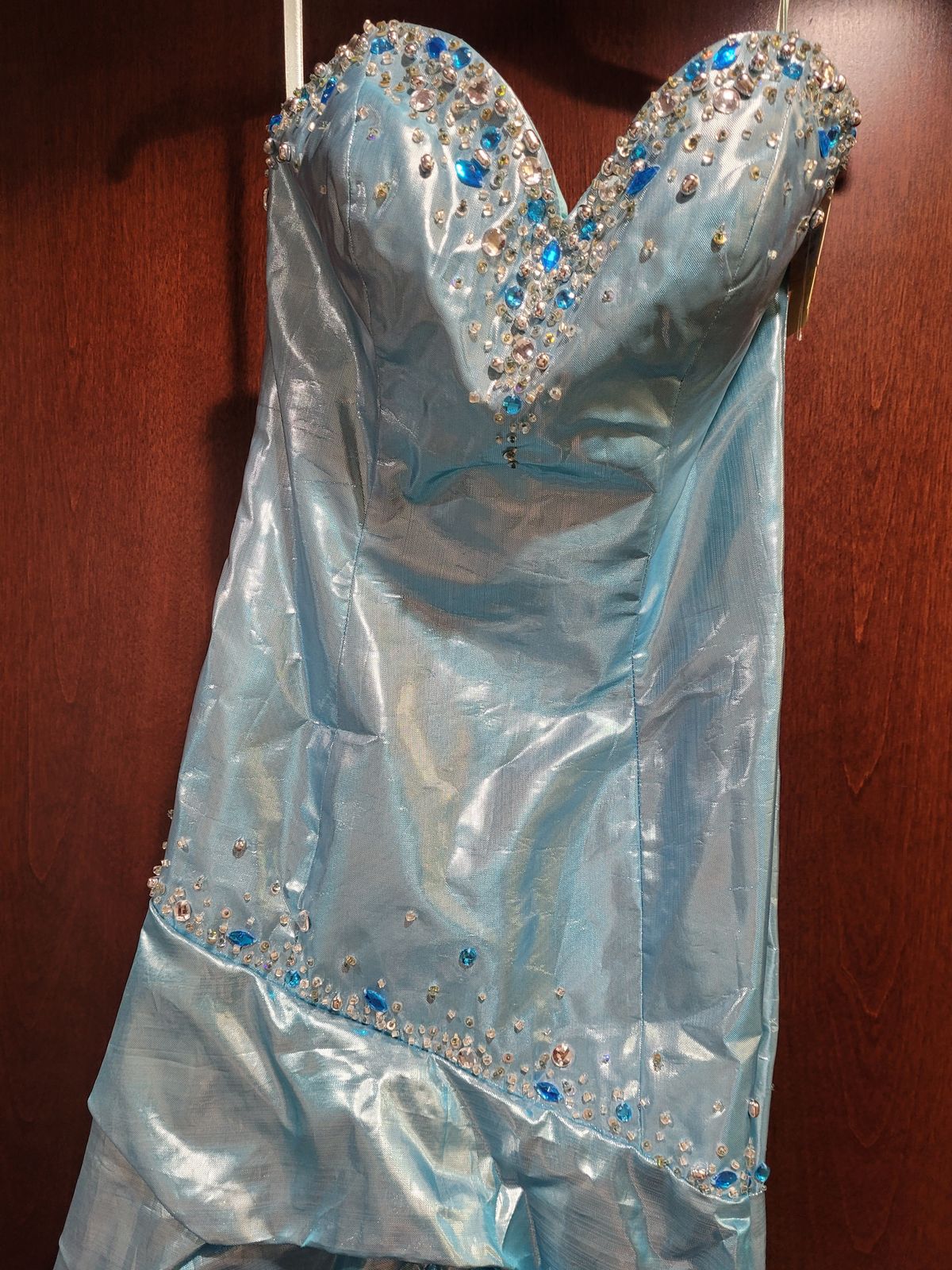 Style  5598 Bella Formals Size 4 Blue Mermaid Dress on Queenly