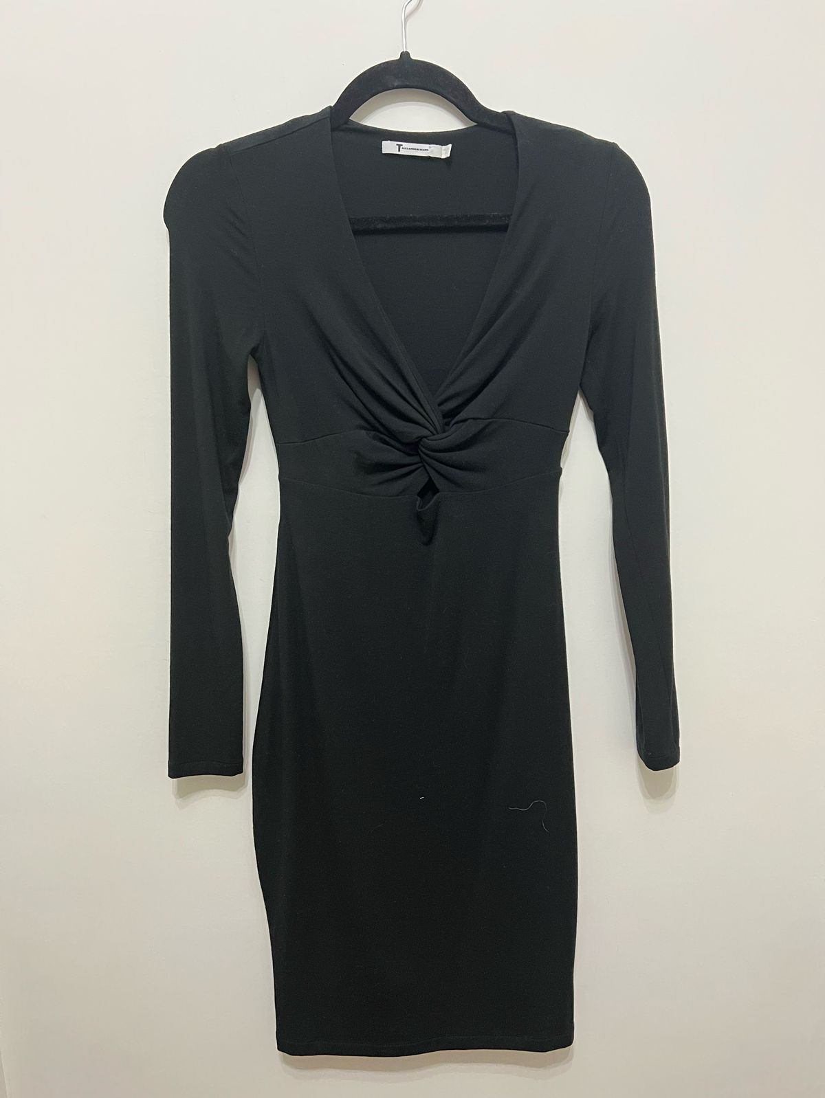 T Alexander wang Size 2 Nightclub Long Sleeve Black Cocktail Dress on Queenly