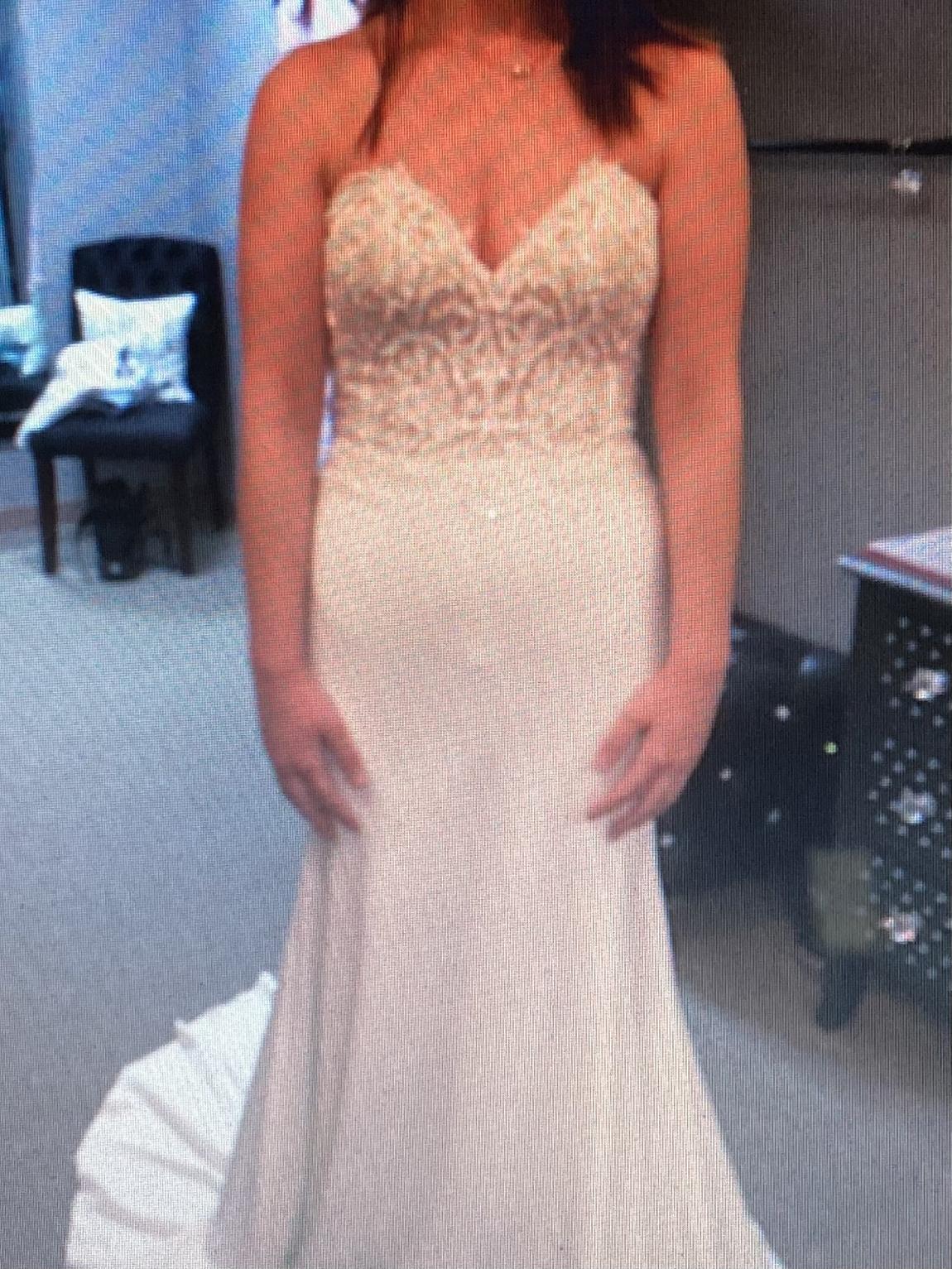 Jasmine Size 8 Wedding Strapless Satin White Mermaid Dress on Queenly