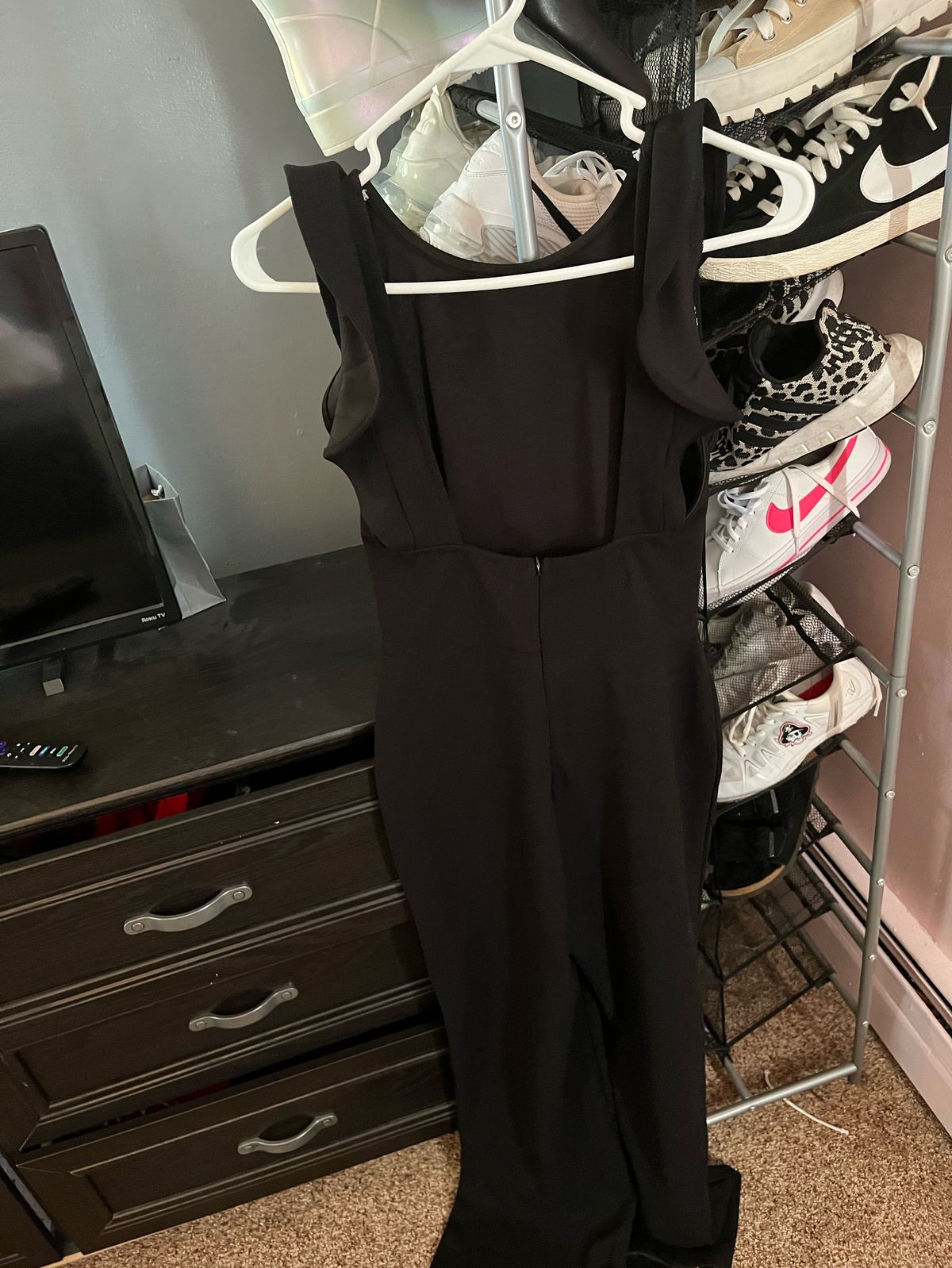 Size 2 Pageant Interview Black Formal Jumpsuit on Queenly
