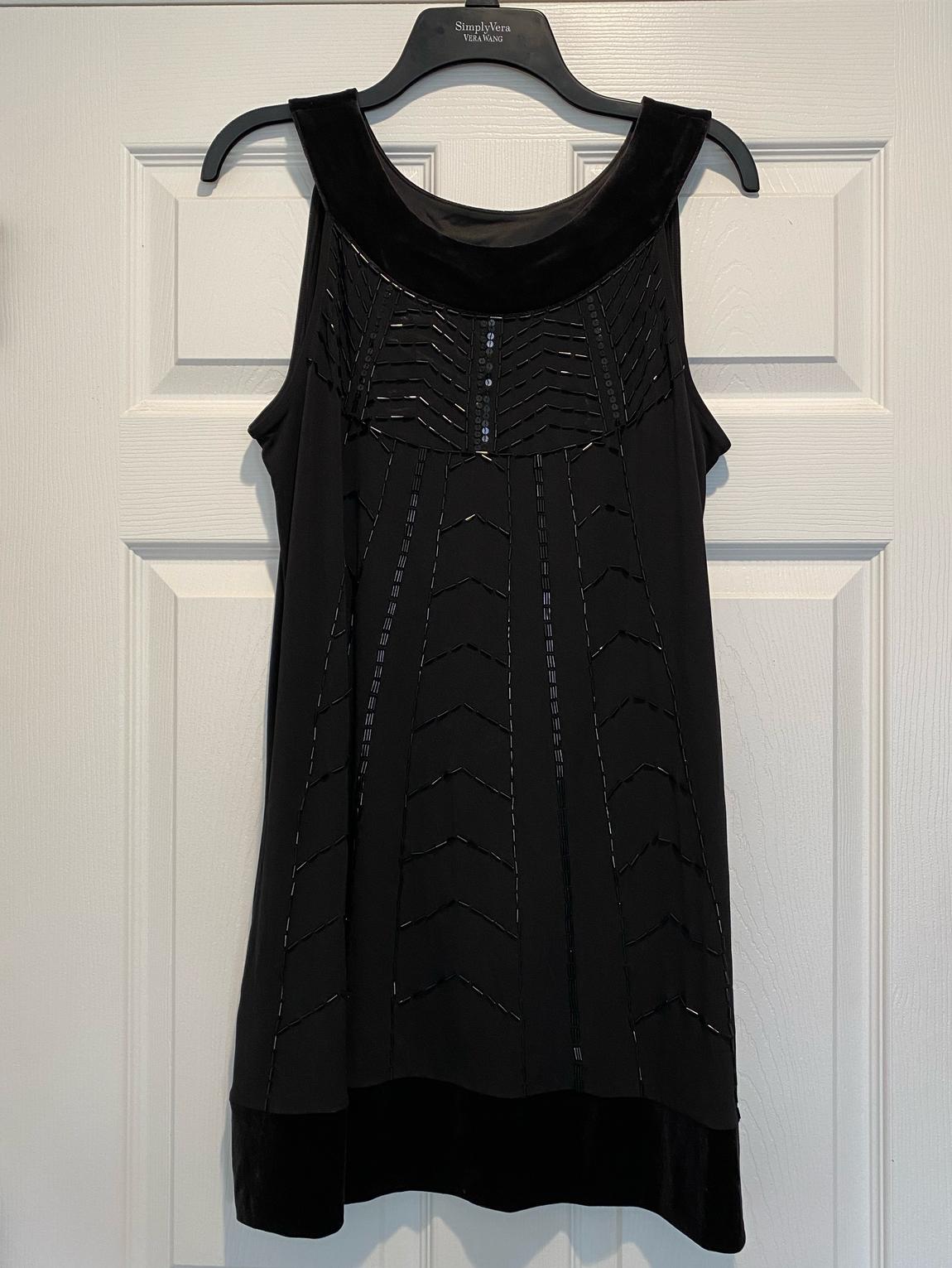 Express Size 10 Sequined Black Cocktail Dress on Queenly