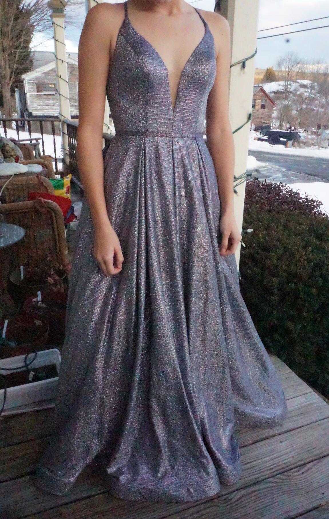 Style 45076 Morilee Madeline Gardner Size 0 Prom Navy Blue Ball Gown on Queenly