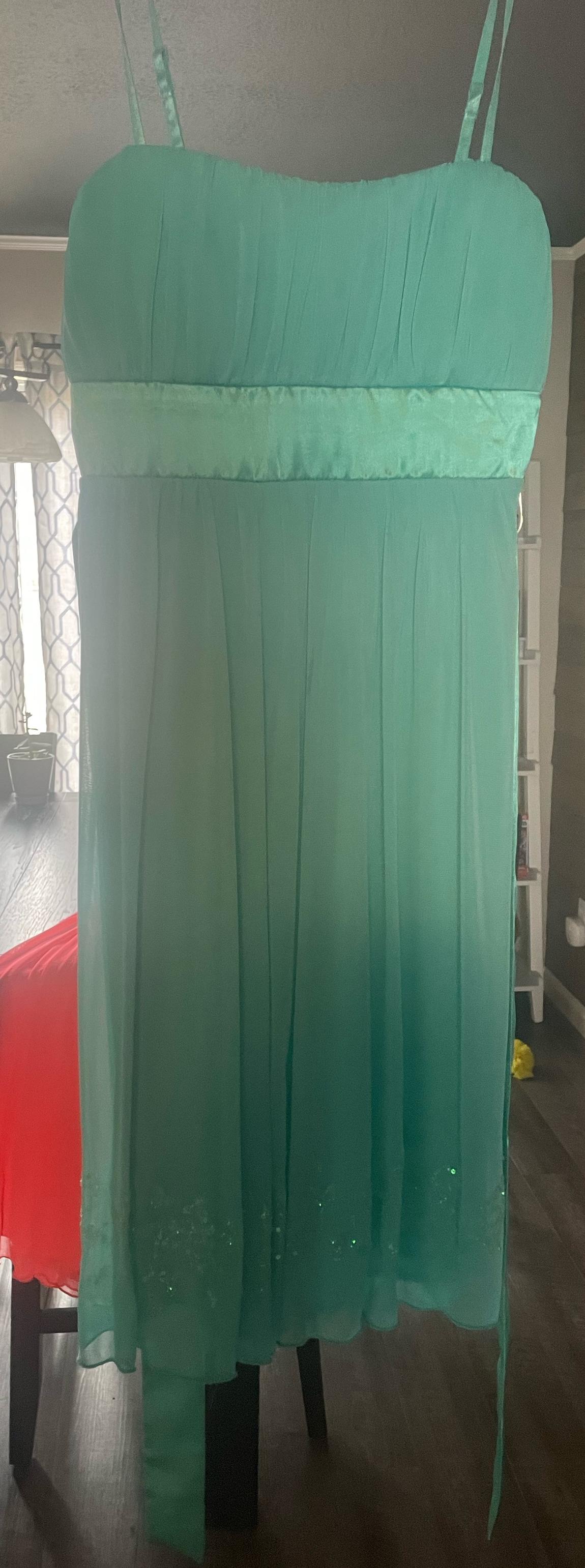 Size 2 Turquoise Blue A-line Dress on Queenly