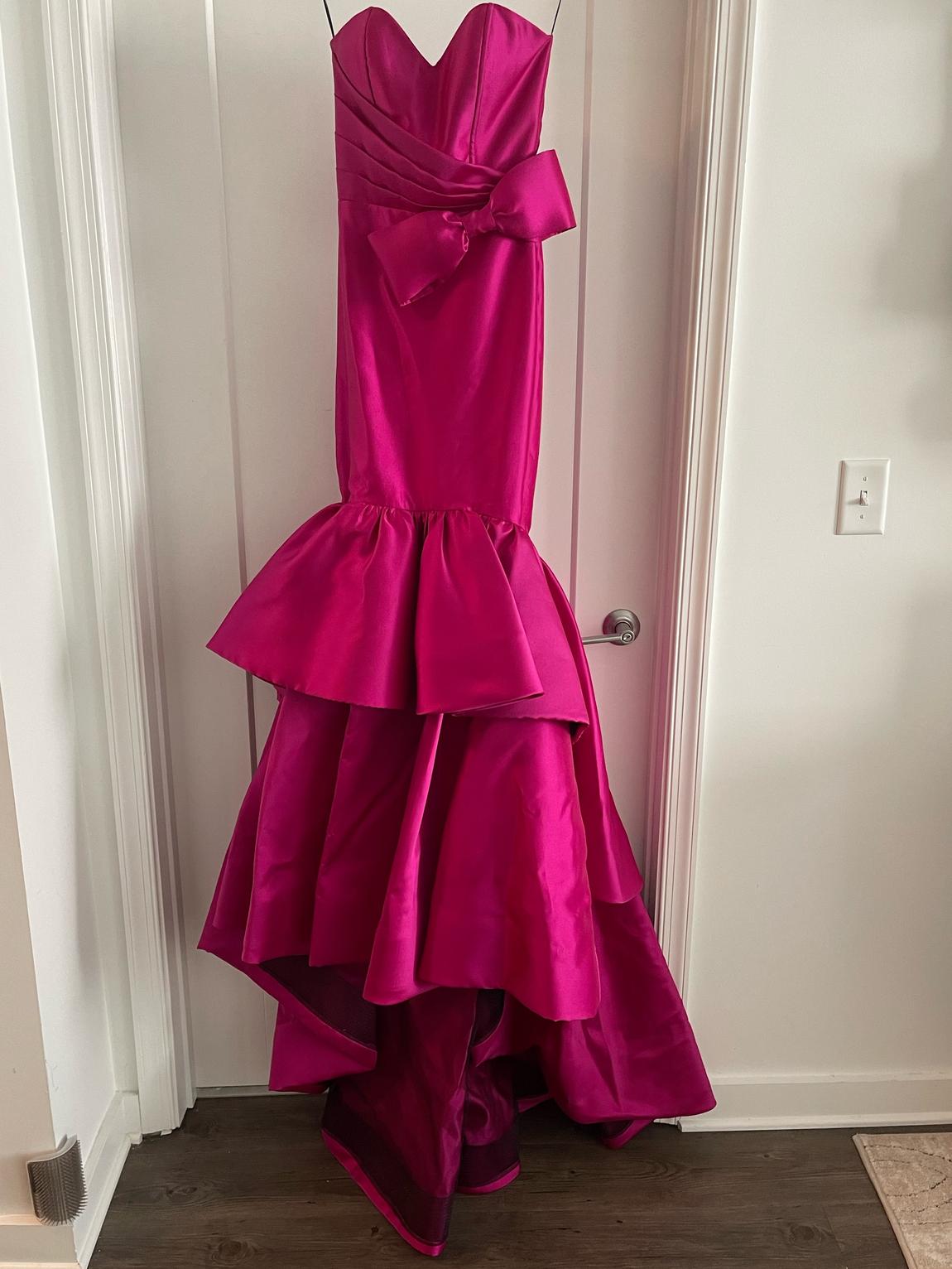 Fernando Wong Size 2 Pageant Strapless Pink Dress With Train on Queenly