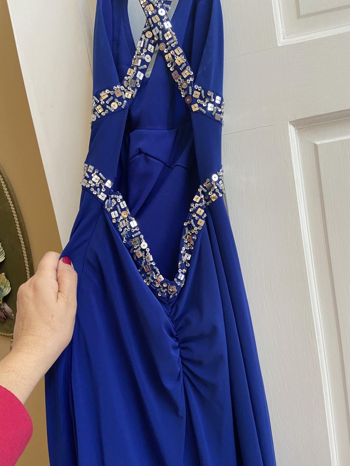 Size 0 Prom Royal Blue Floor Length Maxi on Queenly