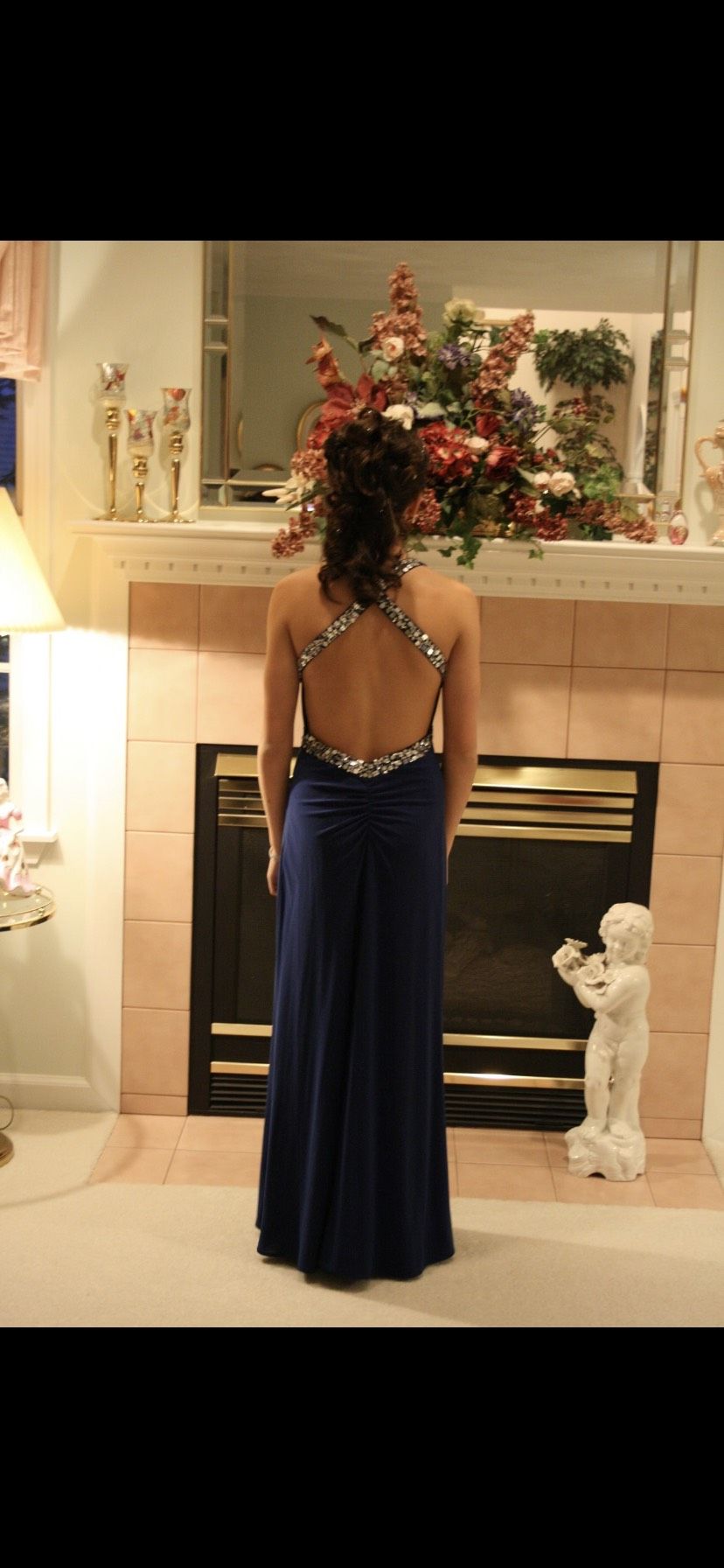 Size 0 Prom Royal Blue Floor Length Maxi on Queenly