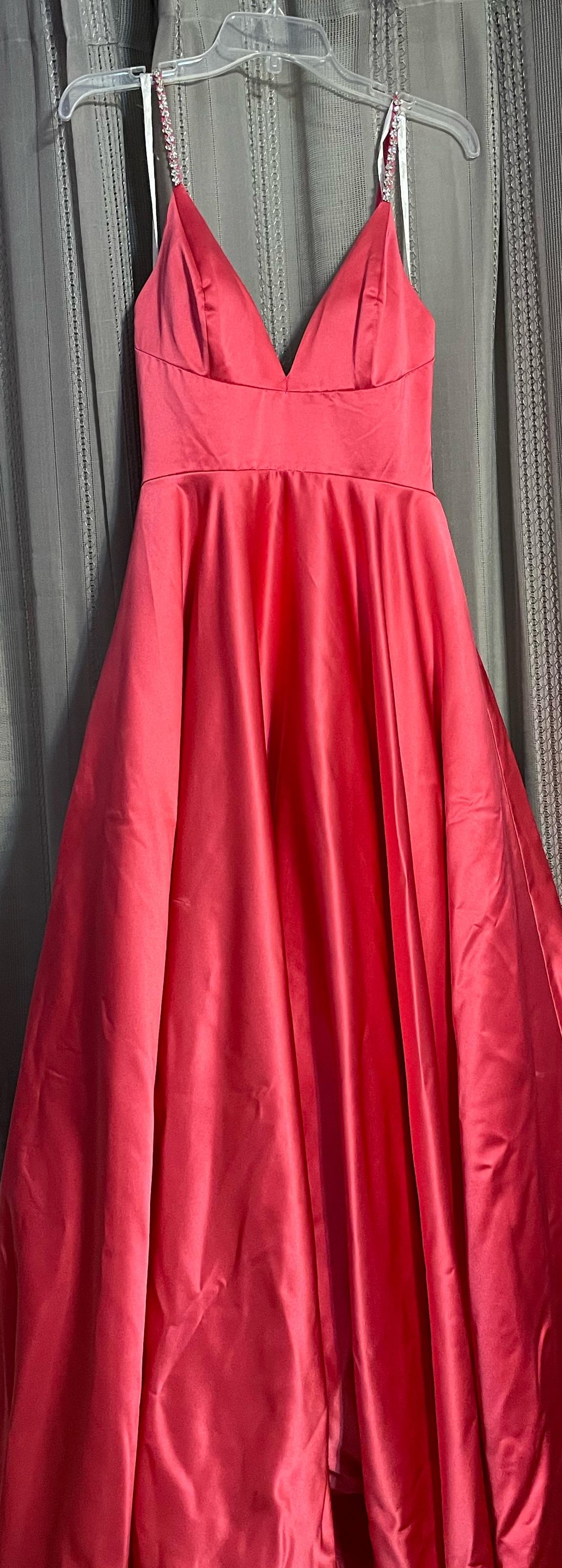 Size 4 Prom Hot Pink Ball Gown on Queenly