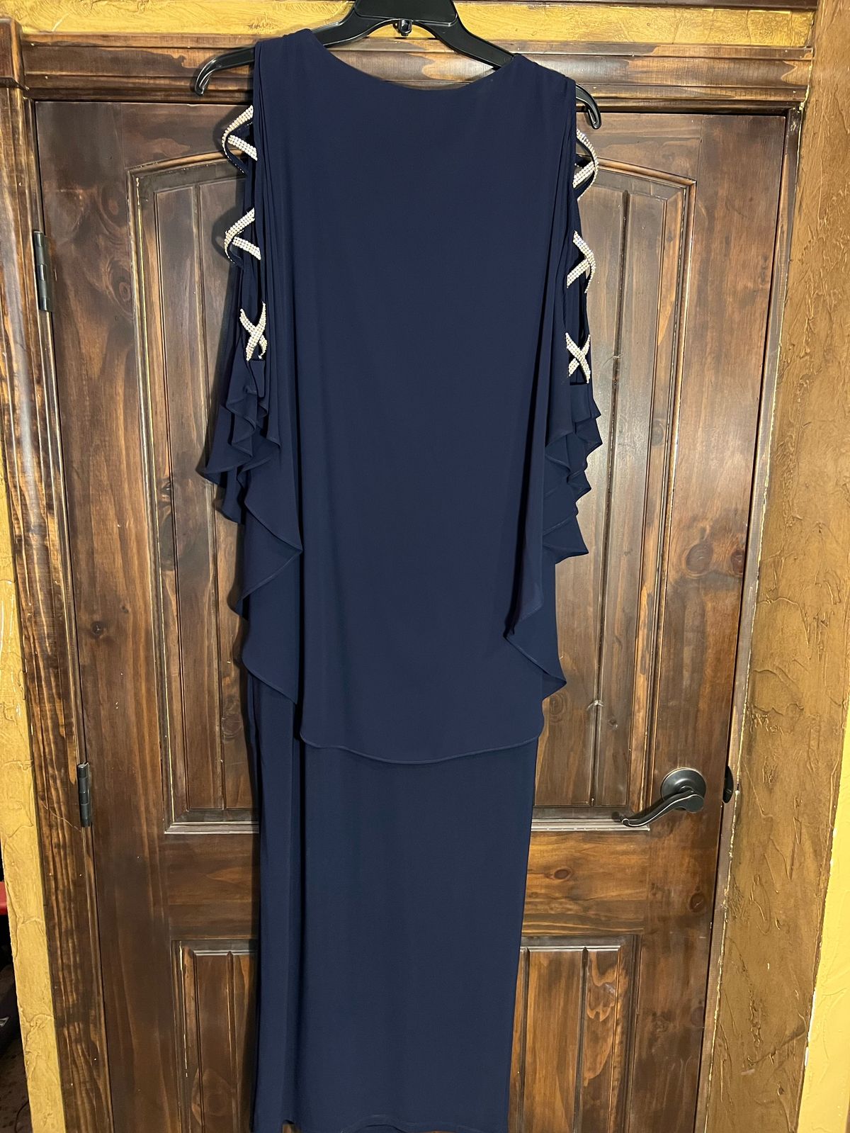 Xscape Size 8 Blue Floor Length Maxi on Queenly