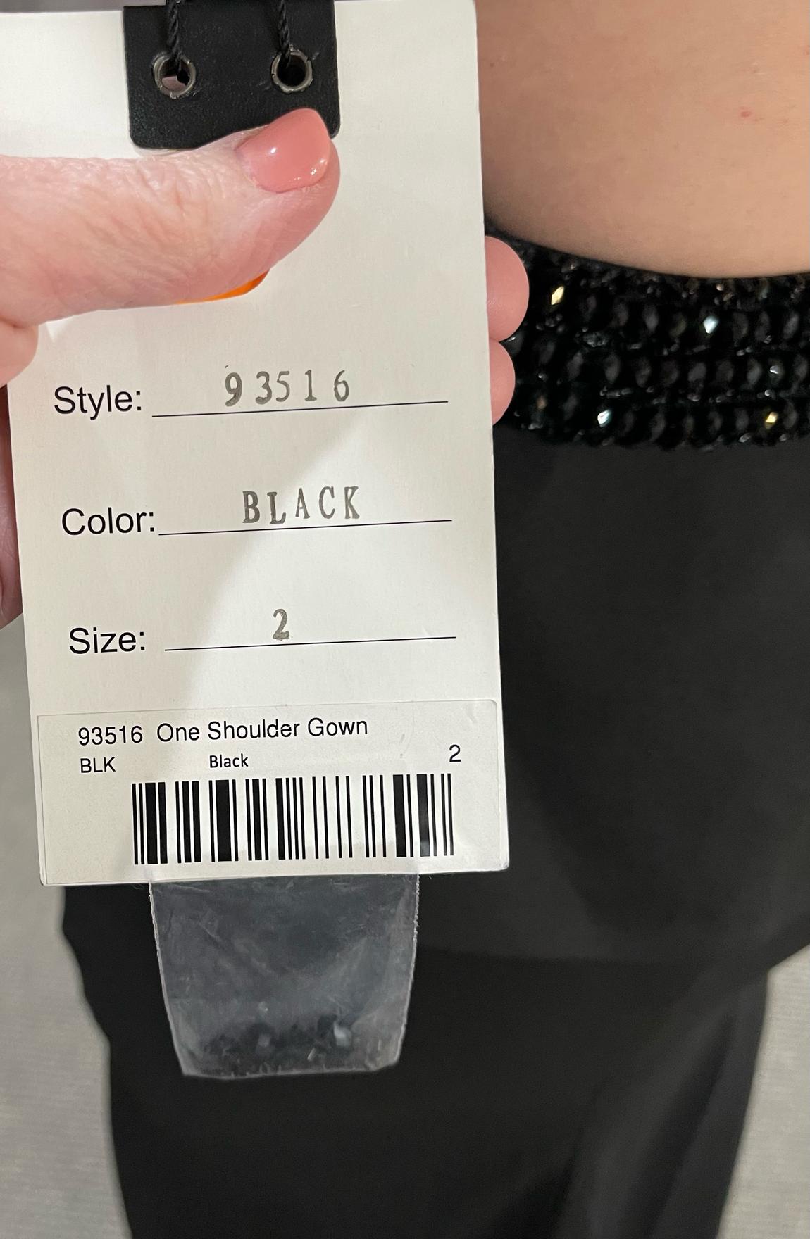 Size 2 Black Side Slit Dress on Queenly