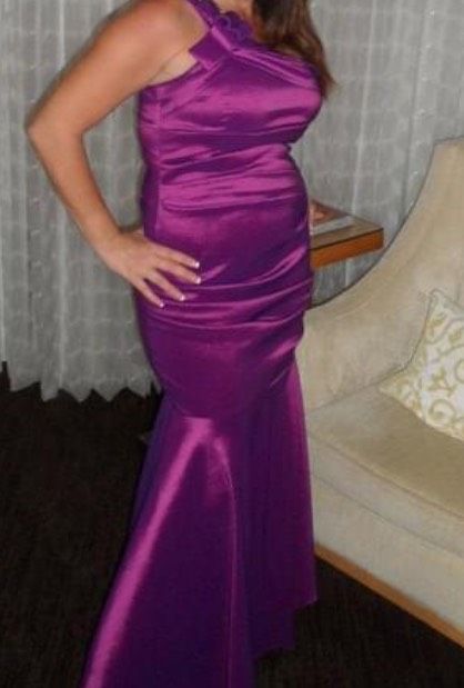 Size 12 Purple Mermaid Dress on Queenly