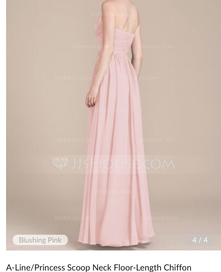 Size 8 Bridesmaid Light Pink A-line Dress on Queenly