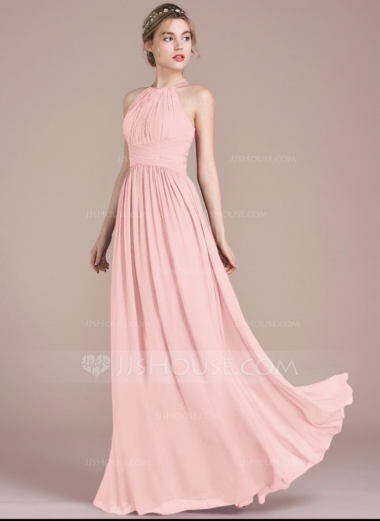 Size 8 Bridesmaid Light Pink A-line Dress on Queenly