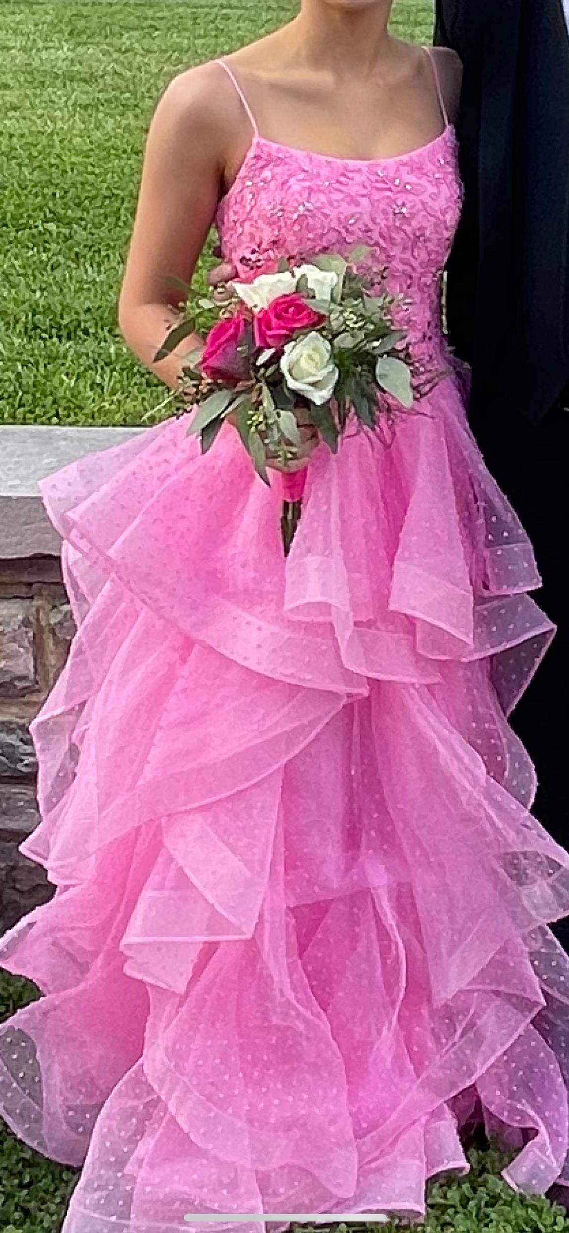 Sherri Hill Size 4 Pink Ball Gown on Queenly
