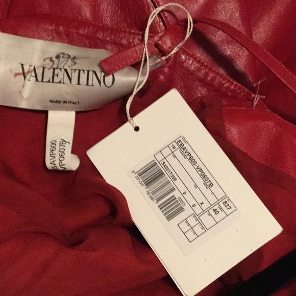 Valentino Size 4 Satin Red Cocktail Dress on Queenly