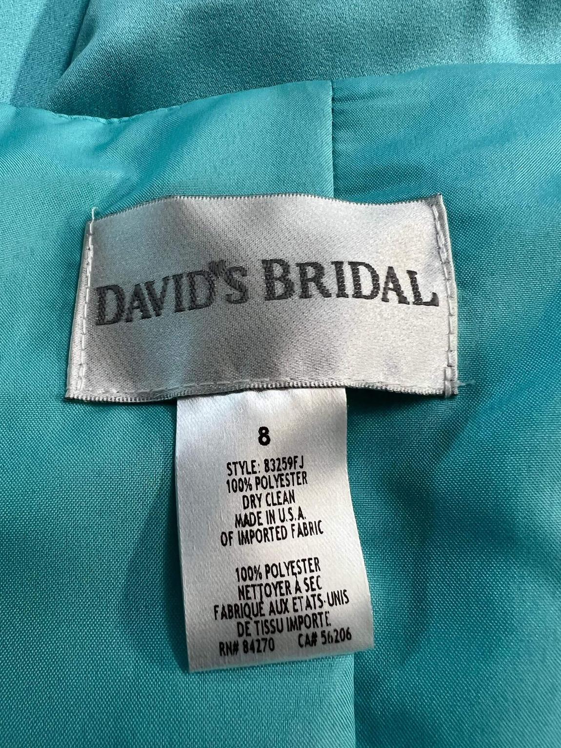 David's Bridal Size 8 Prom Blue A-line Dress on Queenly
